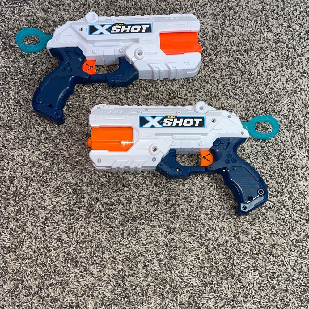 X-Shot Turbo Blaster - White, Blue, and Orange